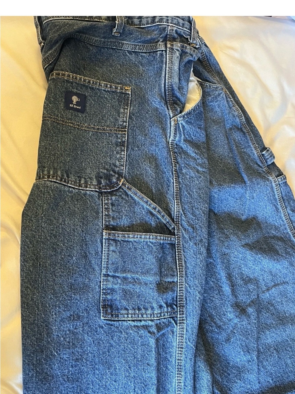 Relaxed Carpenter Jeans in Dark Blue - RK Brand